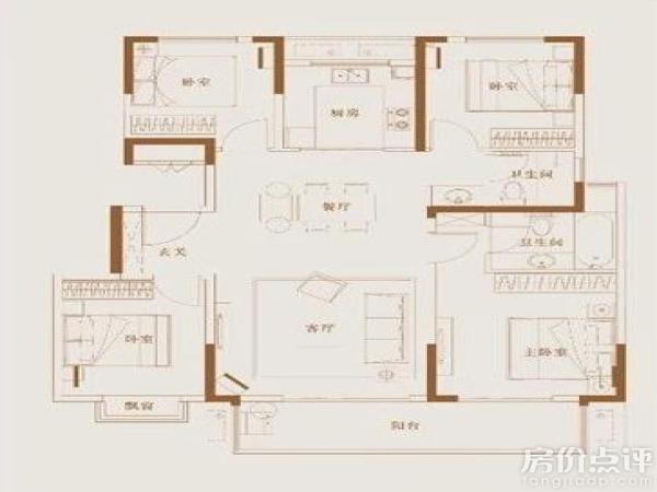 户型图-璟仕府130㎡